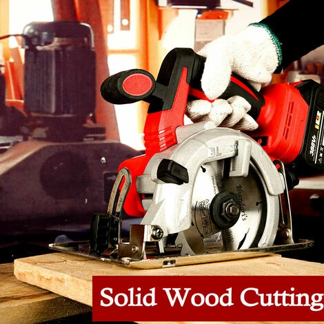 ONEVAN Scie Circulaire électrique Sans Balai Sans Fil 5 Pouces - Outil Multifonctionnel Pour Le Travail Du Bois - 1200RPM 125mm - Rouge Avec 1 Lames Sans Batterie 5 ONEVAN Scie Circulaire électrique Sans Balai Sans Fil 5 Pouces - Outil Multifonctionnel Pour Le Travail Du Bois - 1200RPM 125mm - Rouge Avec 1 Lames Sans Batterie – Image 5