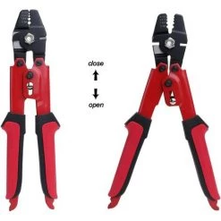 CHANCEY Pince A Sertir Per Fil De Peche Outil De Sertissage De Cable Acier 2,2mm Crimping Tool Kit Sertisseur Manchons Crimper Pince Coupe，SEMAket,rouge -Scie électrique portative Soldes 57772733 4