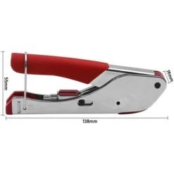 CHANCEY Coupe-câbles à Sertir-RG59 RG6 Outil De Sertissage De Compression De Câble Coaxial Pour Connecteur F Maison CATV TV CT,SEMAket,rouge -Scie électrique portative Soldes 57772743 5
