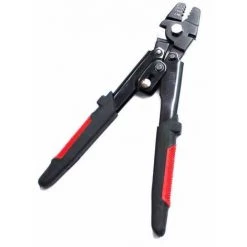 CHANCEY Câble Métallique Pince à Sertir Pince à Sertir Virole Swage Outil Double Barrel Virole Sertisseuse 0.1mm-2mm,SEMAket,noir+rouge