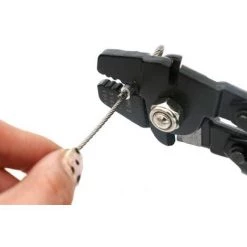 CHANCEY Câble Métallique Pince à Sertir Pince à Sertir Virole Swage Outil Double Barrel Virole Sertisseuse 0.1mm-2mm,SEMAket,noir+rouge -Scie électrique portative Soldes 57772746 3