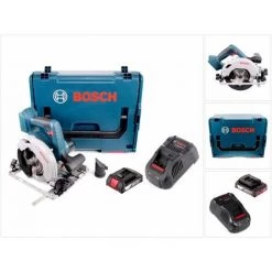 Bosch GKS 18V-57 G Professional Scie Circulaire Sans Fil 18V 165 Mm + 1x Batterie 2,0Ah + Chargeur + Coffret L-Boxx