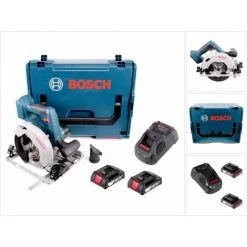 Bosch GKS 18V-57 G Professional Scie Circulaire Sans Fil 18V 165 Mm + 2x Batteries 2,0Ah + Chargeur + Coffret L-Boxx 6 Bosch GKS 18V-57 G Professional Scie Circulaire Sans Fil 18V 165 Mm + 2x Batteries 2,0Ah + Chargeur + Coffret L-Boxx -Scie électrique portative Soldes 57885416 2