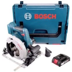 Bosch GKS 18V-57 G Professional Scie Circulaire Sans Fil 18V 165 Mm + 1x Batterie 2,0Ah + Coffret L-Boxx - Sans Chargeur