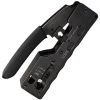 FR-LIFE BR-Vie Outil De Réseau RJ11 RJ45, Outils De Réparation De Testeur De Câble Coupe-fil, Sertissage De Prise à Sertir, Pince à Dénuder Cat5 Cat6 Cat6e(Noir)