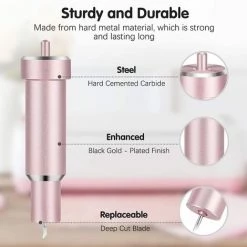 FONTAINEBLEAU Lame Pour Tissu Enduit Et Base, Pour Les Machines Cricut Maker Et Cricut Explore, Rose, Fonepro -Scie électrique portative Soldes 58250816 3
