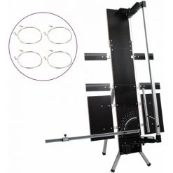 INLIFE Coupe-mousse Avec Pieds En Aluminium 200 W