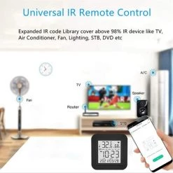 GRID COOL Thermo-hygromètre Télécommande IR WLAN Commande Vocale Via Alexa Et Google Assistant Télécommande IR -Scie électrique portative Soldes 58348759 5