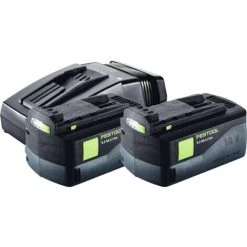 Festool HKC 55 EB-Basic Scie Circulaire à Capot Basculant Sans Fil, Sans Balai 18 V, 160 Mm + 2x Batteries 5,2 Ah + Chargeur + Systainer (576163) -Scie électrique portative Soldes 58372302 4