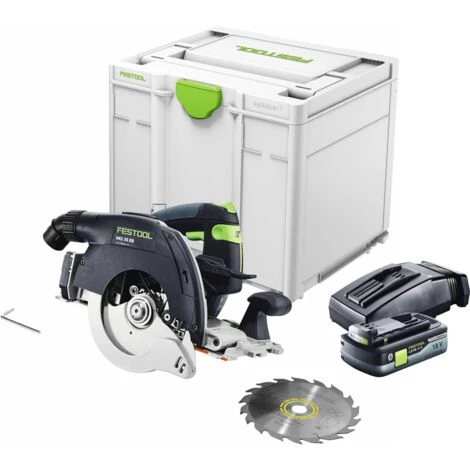 Festool HKC 55 EB-Basic Scie Circulaire à Capot Basculant Sans Fil, Sans Balai 18 V, 160 Mm + 1x Batterie 4,0 Ah + Chargeur + Systainer (576163) 2 Festool HKC 55 EB-Basic Scie Circulaire à Capot Basculant Sans Fil, Sans Balai 18 V, 160 Mm + 1x Batterie 4,0 Ah + Chargeur + Systainer (576163) – Image 2