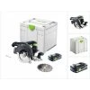 Festool HKC 55 EB-Basic Scie Circulaire à Capot Basculant Sans Fil, Sans Balai 18 V, 160 Mm + 1x Batterie 4,0 Ah + Systainer - Sans Chargeur (576163)
