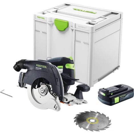 Festool HKC 55 EB-Basic Scie Circulaire à Capot Basculant Sans Fil, Sans Balai 18 V, 160 Mm + 1x Batterie 3,1 Ah + Systainer - Sans Chargeur (576163) 2 Festool HKC 55 EB-Basic Scie Circulaire à Capot Basculant Sans Fil, Sans Balai 18 V, 160 Mm + 1x Batterie 3,1 Ah + Systainer - Sans Chargeur (576163) – Image 2