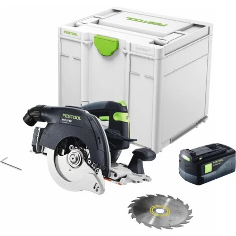 Festool HKC 55 EB-Basic Scie Circulaire à Capot Basculant Sans Fil, Sans Balai 18 V, 160 Mm + 1x Batterie 5,2 Ah + Systainer - Sans Chargeur (576163) 2 Festool HKC 55 EB-Basic Scie Circulaire à Capot Basculant Sans Fil, Sans Balai 18 V, 160 Mm + 1x Batterie 5,2 Ah + Systainer - Sans Chargeur (576163) – Image 2