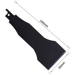 TANCYCO Scies Alternatives De 140 Mm De Longueur Scies Sabres Pelle Maison Ménage Pelle De Nettoyage électrique HCS Grattoir Pour Carrelage Sol Boue Soudage Laitier Nettoyage Dérouillage (lame De 50 Mm) -Scie électrique portative Soldes 58382893 4