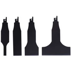 TANCYCO Scies Alternatives De 140 Mm De Long Scies Sabres Pelle Maison Ménage Pelle De Nettoyage électrique HCS Grattoir Pour Carrelage Sol Boue Soudage Laitier Nettoyage Dérouillage (4 PCS)