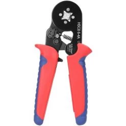 AIDUCHO HSC8 6-4 0.25-10mm2 AWG23-7 Ferrule Kit D'outils De Sertissage Haute Dureté Pince à Sertir - Manche Rouge Et Bleu