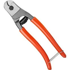 AOUGO Pince Coupe-câble 200 Mm En Acier Au Chrome-vanadium, Convient Pour Couper Les Câbles En Cuivre, Les Câbles En Fil D'acier, Les Câbles En Aluminium Et électriques