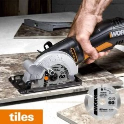 WORX Scie Circulaire 400W, WX423.1 Guide Parallèle Scie Circulaire -Scie électrique portative Soldes 58757693 4
