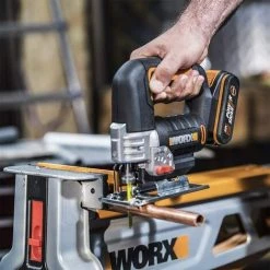 WORX 18V (20V MAX) Scie Sauteuse électrique Sans Fil Professionnelle WX543.2, Batterie Powershare -Scie électrique portative Soldes 58757700 3