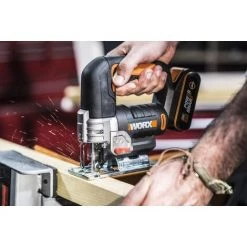 WORX 18V (20V MAX) Scie Sauteuse électrique Sans Fil Professionnelle WX543.2, Batterie Powershare -Scie électrique portative Soldes 58757700 4