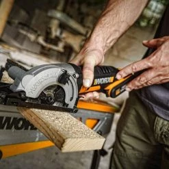 WORX 18V(20V MAX) Scie Circulaire Sans Fil, WX527.1, Batterie Powershare -Scie électrique portative Soldes 58757704 4