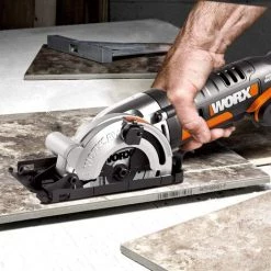 WORX 18V(20V MAX) Scie Circulaire Sans Fil, WX527.1, Batterie Powershare -Scie électrique portative Soldes 58757704 5
