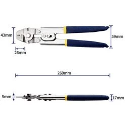 CHANCEY Sertisseur De Câble Métallique Pour Sertir Les Lignes De Pêche Jusqu'à Des Outils De Sertissage De 2,2 Mm, Outil De Sertissage De Câble Métallique En Acier Inoxydable Dechengbao Heavy Duty，SEMAket -Scie électrique portative Soldes 59283756 5
