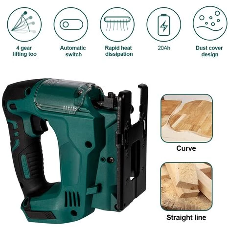 ONEVAN Scie Sauteuse électrique Sans Fil 21V 65mm 3000RPM, Outil électrique Portable Multifonctionnel Pour Le Travail Du Bois, Pour Batterie Makita 18V - 1*Batterie 3 ONEVAN Scie Sauteuse électrique Sans Fil 21V 65mm 3000RPM, Outil électrique Portable Multifonctionnel Pour Le Travail Du Bois, Pour Batterie Makita 18V - 1*Batterie – Image 3