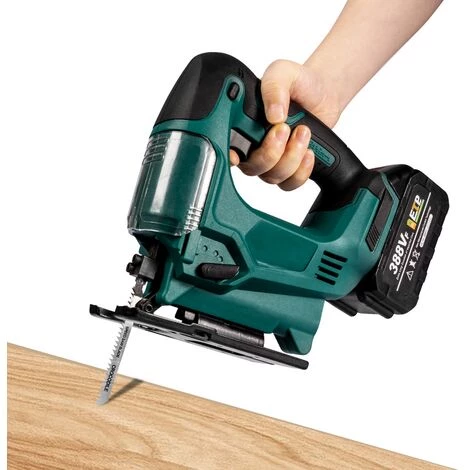 ONEVAN Scie Sauteuse électrique Sans Fil 21V 65mm 3000RPM, Outil électrique Portable Multifonctionnel Pour Le Travail Du Bois, Pour Batterie Makita 18V - 1*Batterie 5 ONEVAN Scie Sauteuse électrique Sans Fil 21V 65mm 3000RPM, Outil électrique Portable Multifonctionnel Pour Le Travail Du Bois, Pour Batterie Makita 18V - 1*Batterie – Image 5