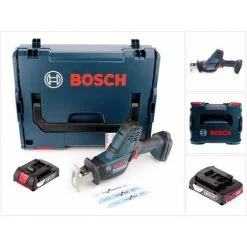 Bosch GSA 18V-LI C Scie Sabre Sans Fil 18V + 1x Batterie 2,0Ah + Coffret L-Boxx - Sans Chargeur