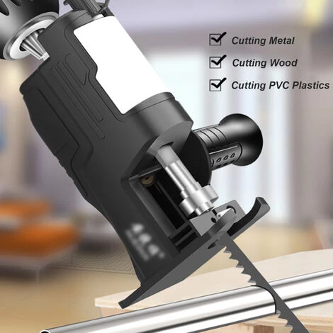 LIFCAUSAL Perceuse électrique Modifiée-scies Ménage Poche Alternative-scies Portable Outil De Coupe Du Bois Scies Sabres 3 LIFCAUSAL Perceuse électrique Modifiée-scies Ménage Poche Alternative-scies Portable Outil De Coupe Du Bois Scies Sabres – Image 3