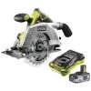 Pack RYOBI Scie Circulaire 18V OnePlus R18CS-0 - 1 Batterie 3.0Ah High Energy - 1 Chargeur Ultra Rapide