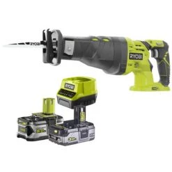 Pack RYOBI Scie Sabre 18V OnePlus R18RS-0 - 1 Batterie 3.0Ah High Energy - 1 Batterie 5.0Ah - Chargeur Rapide