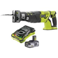 Pack RYOBI Scie Sabre Brushless 18V OnePlus R18RS7-0 - 1 Batterie 3.0Ah High Energy - 1 Chargeur Ultra Rapide