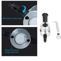 CISEA Scie De Coupe Grignoteuse En Métal Grignoteuse De Tôle De Coupe En Métal à Haute Efficacité Pour Perceuse électrique -Scie électrique portative Soldes 60463274 3