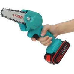 JMAX Tronçonneuse à Batterie 4 Pouces 88V Avec Batterie Portable Scie Électrique Jardin Logging Bleu 8 JMAX Tronçonneuse à Batterie 4 Pouces 88V Avec Batterie Portable Scie Électrique Jardin Logging Bleu -Scie électrique portative Soldes 60470075 4