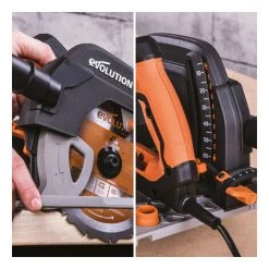 EVO 671185 SCIE CIRCULAIRE RAGE R185CCSX+ -Scie électrique portative Soldes 60543234 5