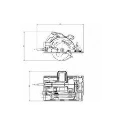 METABO® Metabo Coffret MetaBOX Scie Circulaire Filaire KS 55 FS -Scie électrique portative Soldes 60702670 3