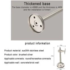 ROSIER 4PCS Support De Main Courante D'escalier Robuste,Courante En Acier Inoxydable Réglable,Convient Pour La Main Courante En Bois Rond/Acier Inoxydable/Aluminium,Length 200mm,Curved Plate——VEBTles -Scie électrique portative Soldes 61047583 4