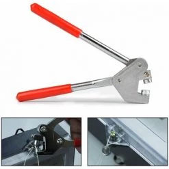 QERSTA Pinces à Sceller Set De Pinces à Plomb Rouge 10 Mm Poignée En Plastique (1x Pince à Câble De Scellage + 20 X Fils + 20 X Fils De Scellage) -Scie électrique portative Soldes 61061916 5