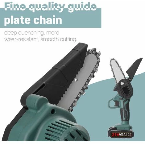 LITZEE Scie à Chaîne électroportative Mini Scie à Chaîne électrique Sans Fil De 4 Pouces 21V Petite Scie à Main Domestique Pour Abattage D'arbres Scie électrique Portable Au Lithium Bois D'élagage De Jardin Et De Jardin Scie à Chaîne électrique à Une Main 4 LITZEE Scie à Chaîne électroportative Mini Scie à Chaîne électrique Sans Fil De 4 Pouces 21V Petite Scie à Main Domestique Pour Abattage D'arbres Scie électrique Portable Au Lithium Bois D'élagage De Jardin Et De Jardin Scie à Chaîne électrique à Une Main – Image 4