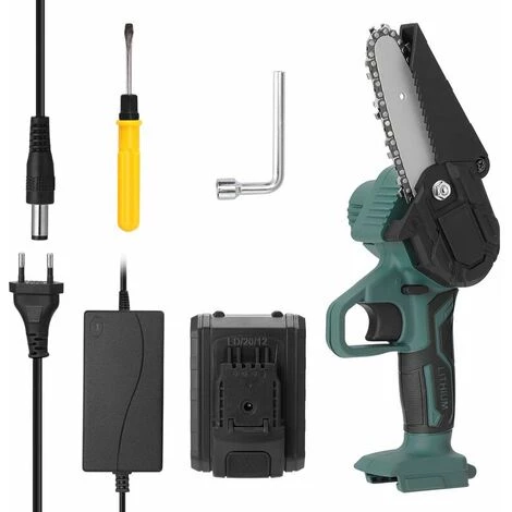 LITZEE Scie à Chaîne électroportative Mini Scie à Chaîne électrique Sans Fil De 4 Pouces 21V Petite Scie à Main Domestique Pour Abattage D'arbres Scie électrique Portable Au Lithium Bois D'élagage De Jardin Et De Jardin Scie à Chaîne électrique à Une Main 5 LITZEE Scie à Chaîne électroportative Mini Scie à Chaîne électrique Sans Fil De 4 Pouces 21V Petite Scie à Main Domestique Pour Abattage D'arbres Scie électrique Portable Au Lithium Bois D'élagage De Jardin Et De Jardin Scie à Chaîne électrique à Une Main – Image 5