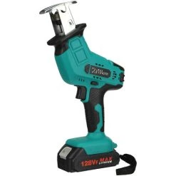 MANTA Scie Sabre Sans Fil électrique Kiwarm Brushless Scie Alternative 0-3000rpm / Min 18V 2 Batterie - 4 Lames