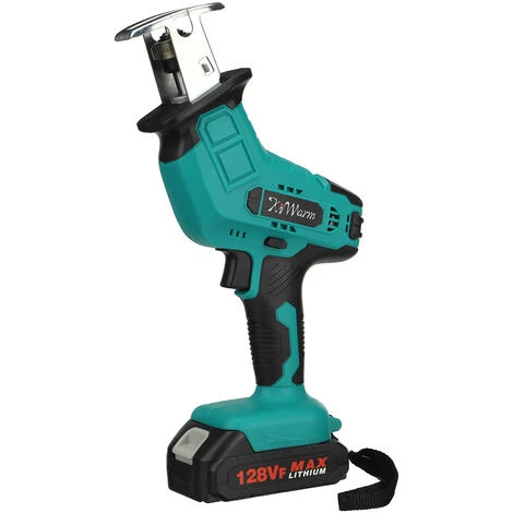 MANTA Scie Sabre Sans Fil électrique Kiwarm Brushless Scie Alternative 0-3000rpm / Min 18V 2 Batterie - 4 Lames 1 MANTA Scie Sabre Sans Fil électrique Kiwarm Brushless Scie Alternative 0-3000rpm / Min 18V 2 Batterie - 4 Lames