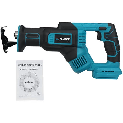 MANTA Scie Sabre Sans Fil électrique BLMIATKO Scie Alternative 0-3000rpm / Min 18V 2 Batterie Bleu 5 MANTA Scie Sabre Sans Fil électrique BLMIATKO Scie Alternative 0-3000rpm / Min 18V 2 Batterie Bleu – Image 5