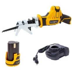 BATAVIA Scie Alternative Sans Fil 12V FIXXPACK | Incl. Batterie Et Chargeur Rapide