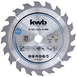 Kwb 584357 Lame De Scie Circulaire Au Carbure 160 X 16 Mm 1 Pc(s)