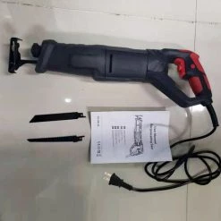 METERK Scie Sabre 850W 0-2800SPM Avec Poignée Rotative Antidérapante Vitesse Variable Avec Lames De Scie