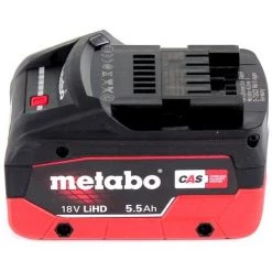 METABO® Metabo KT 18 LTX 66 BL Scie Circulaire Plongeante Sans Fil 18 V 165 Mm + 1x Batterie 5,5 Ah + Coffret MetaBOX - Sans Chargeur