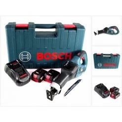 Bosch GSA 18V-32 Scie Sabre Sans Fil 18V Brushless + Coffret De Transport + 2x Batteries 5,0Ah + Chargeur